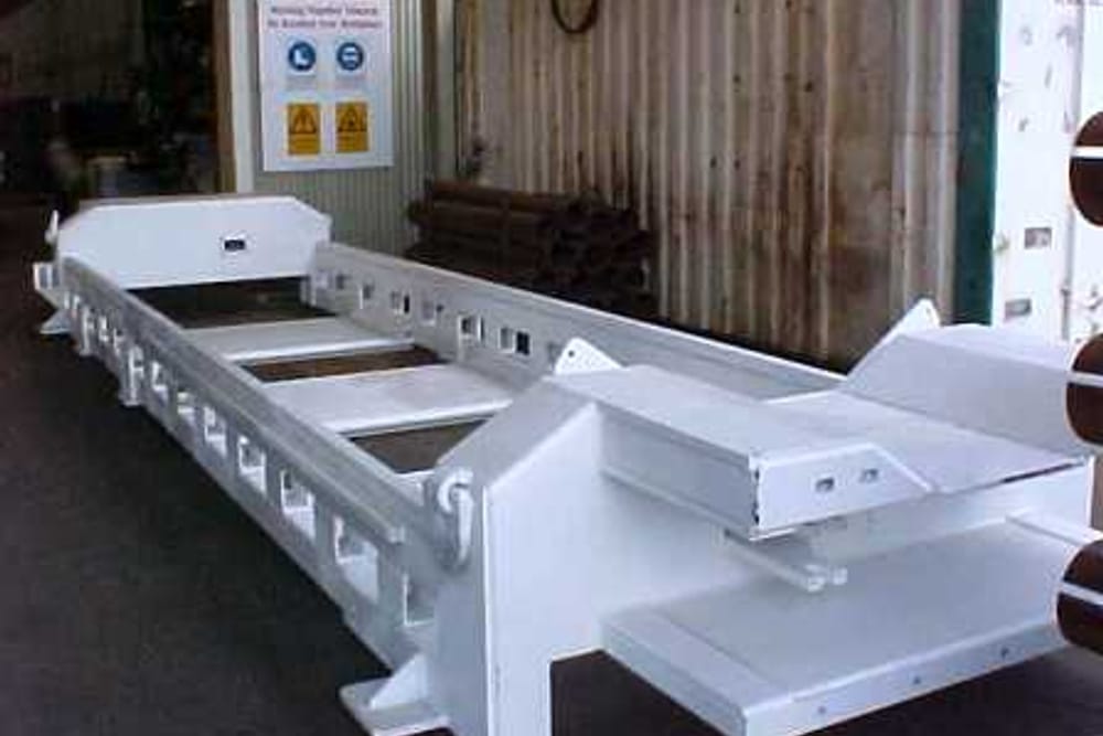 Fabricated skid frame